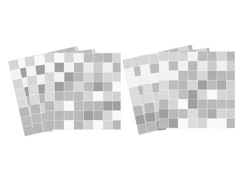 Nálepky na obkladačky - Mozaika šedá - 15 x 15 c