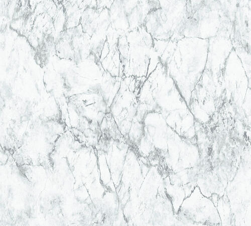 Tapeta s jemným mramorovým vzorom - biela, sivá, rolka: 10,05 m x 0,53 m (5,33 m²), TA-309361572