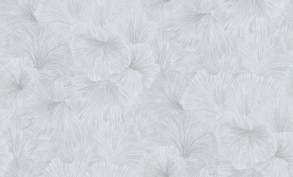Luxusná tapeta s veľkolepým kvetinovým efektom v sivej farbe s podmanivým leskom, ER-602022