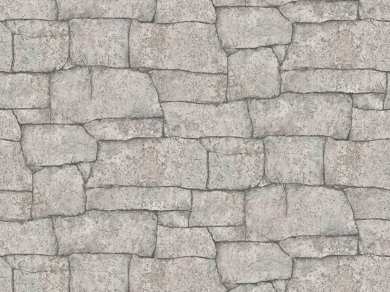 Vliesová tapeta s imitáciou béžovej kamennej steny, ER-601693