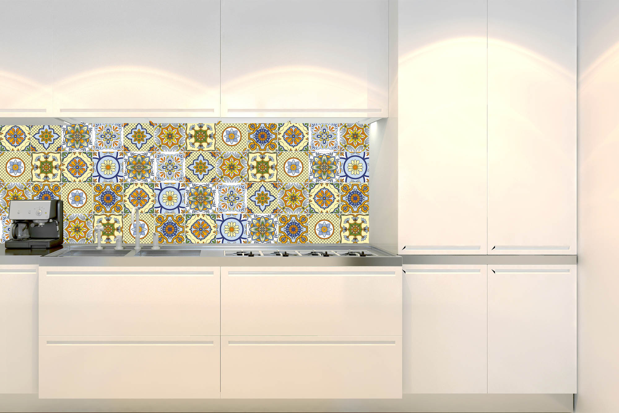 Fototapeta do kuchyne KI-180-164 Retro mozaika 60 x 180 cm