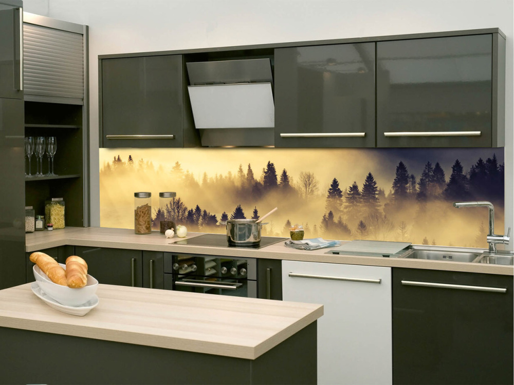 Fototapeta do kuchyne KI-260-142 Lesná krajina 60 x 260 cm