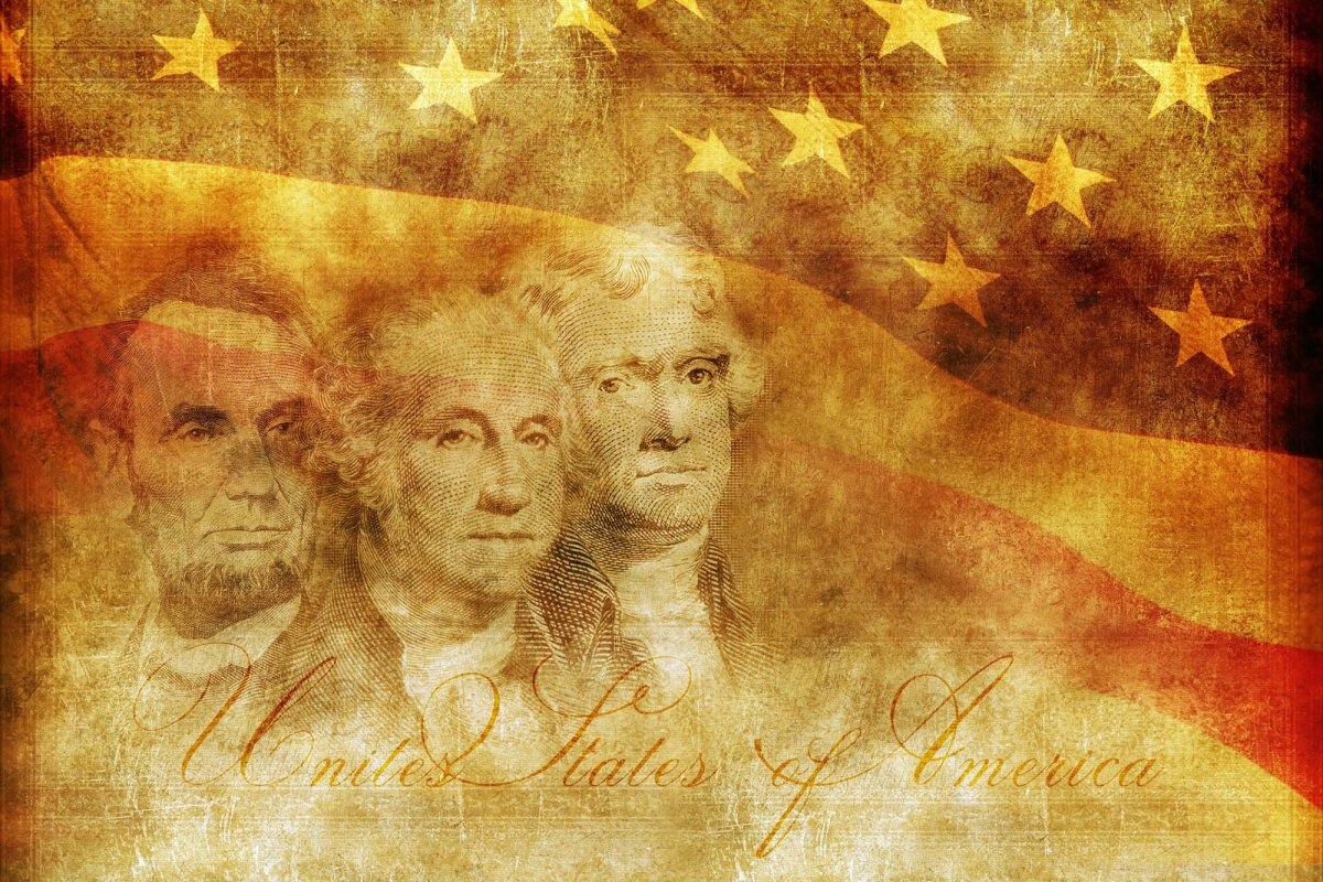 Fototapeta MS-5-2934 Ilustrácia amerických prezidentov 375 x 250 cm