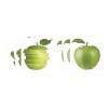 Malé nálepky vyrezané - Zelené jablká, 6 ks