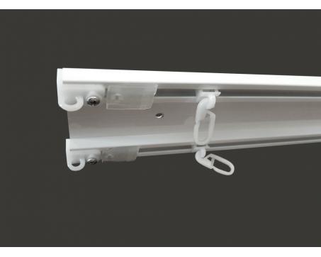 Koľajnice 2 drážkové 64 mm exkluziv klik - BIELA, dĺžka 6m (2časti x 3m)