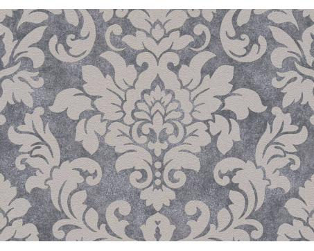 Kvetinová ornamentálna tapeta - šedá, strieborná 37270-1