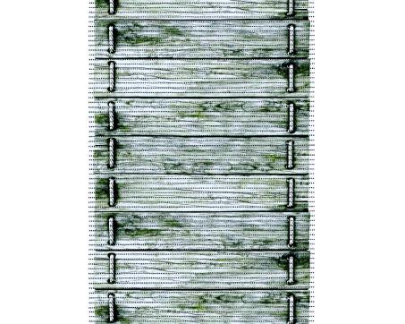 Kúpeľnové predložky - behúne - šedozelená šírka 65 cm