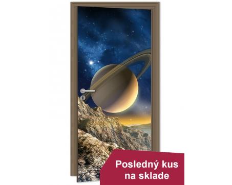 Fototapety na dvere - Planéta Saturn 95 x 210 cm