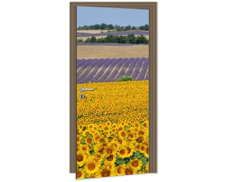 Fototapeta na dvere DL-007 Slnečnice 95 x 210 cm