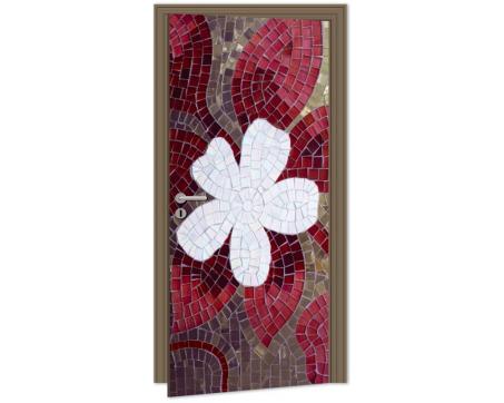 Fototapeta na dvere DL-009 Mozaika kvet 95 x 210 cm