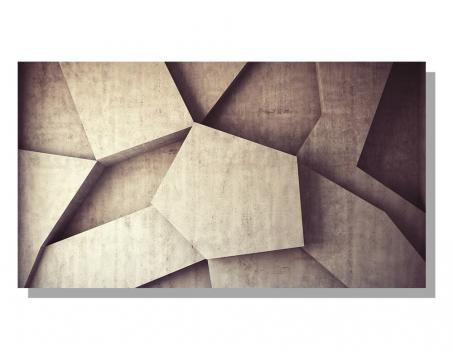 Obrazy na plátne Dimex - Betón 3D stena 90 x 50 cm