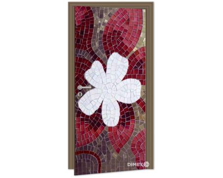 Fototapety na dvere - Mozaika kvet 95 x 210 cm