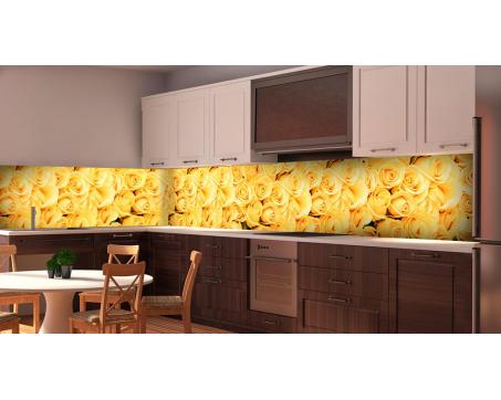 Fototapeta do kuchyne SKKI-5024 Žlté ruže, dĺžka 180 - 660 cm