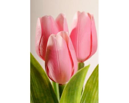 Dekoračný umelý kvet - Tulipán nežne ružový 40 cm