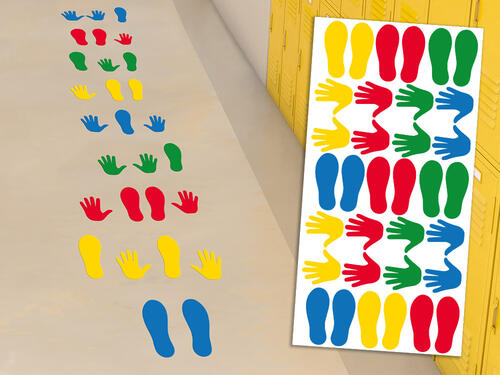 Nálepky na podlahu - Twister - hra ruky nohy