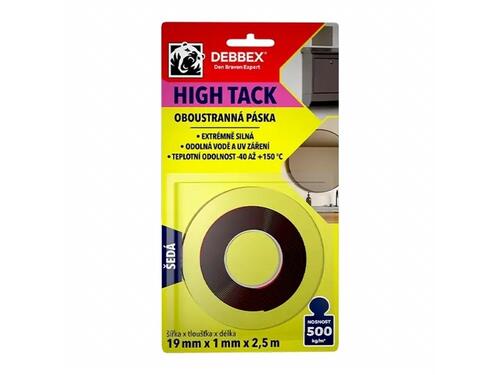 Obojstranná páska High Tack - 19 mm x 1 mm, dĺžka 2,5 m