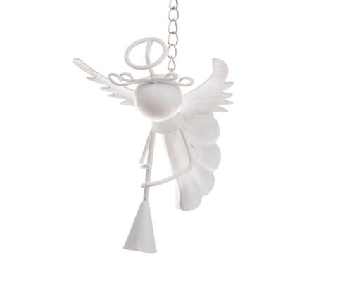 Závesný kovový anjel 13 cm