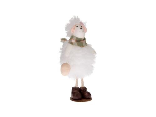 Textilá veľkonočná stojáca ovečka, 15,5 cm
