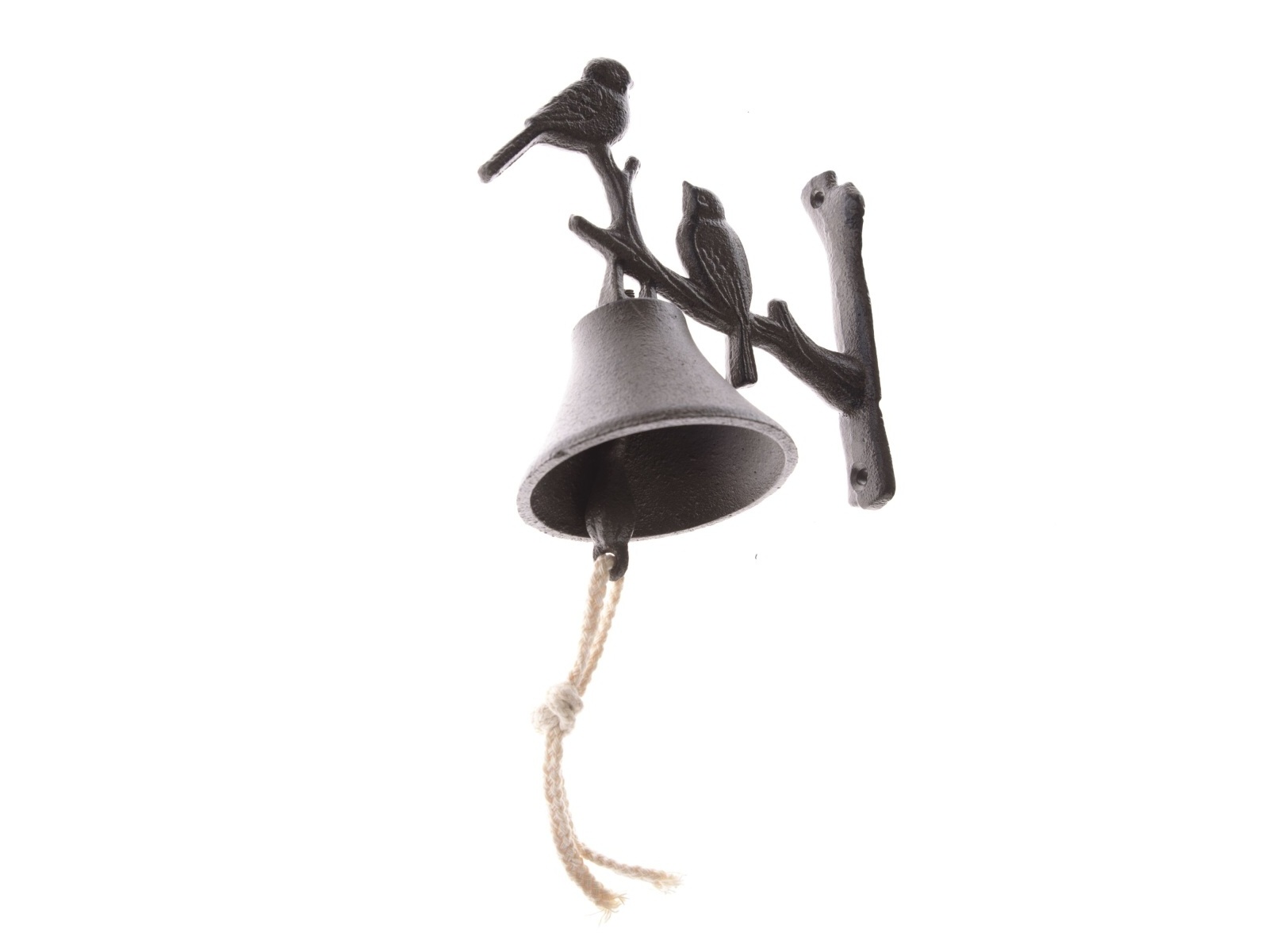 Liatinový zvonček s vtákmi 28 cm