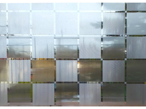 Statické fólie na sklo S4538 šachovnicové štvorce - 45 x 150 cm (1ks)