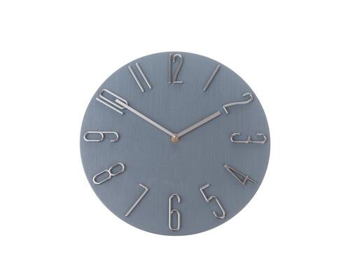 Nástenné plastové hodiny, 30,5 cm – modré