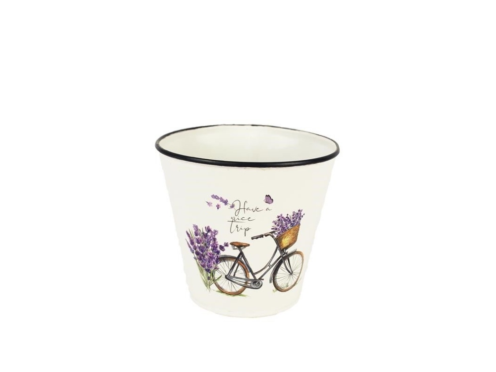 Kovový kvetináč Bicykeľ 11 cm