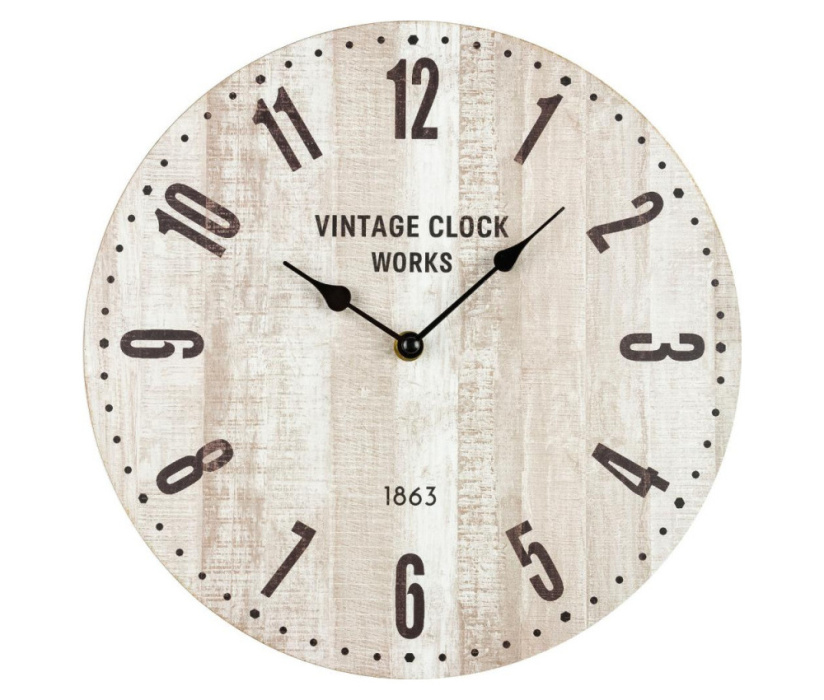 Nástenné hodiny, 30 cm – Vintage
