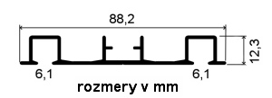 kolajnica sadrokarton schema profilu lišty