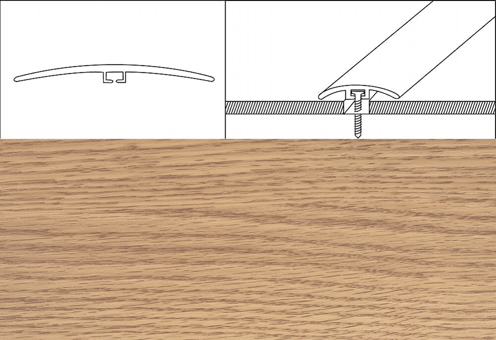 Prechodové lišty šírka 4 cm x dĺžka 90 cm – dub canum