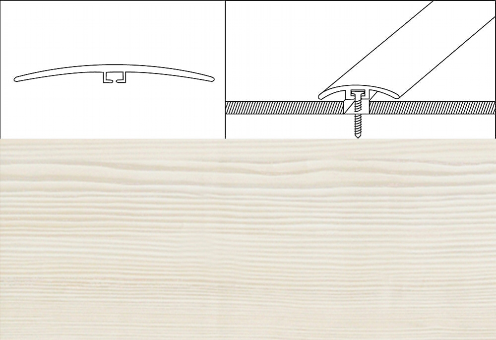 Prechodové lišty šírka 4 cm x dĺžka 90 cm – zebrano cremo