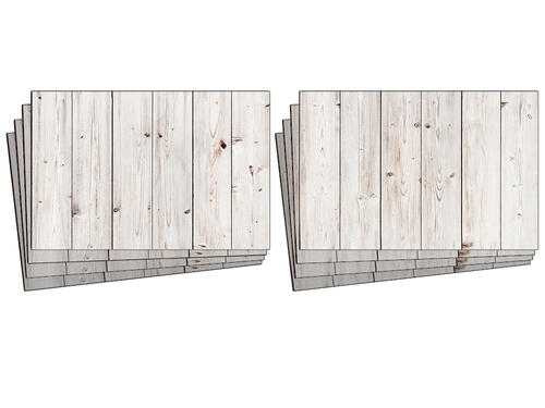 Nálepky na obkladačky - Biely drevený obklad - 30 x 20 cm