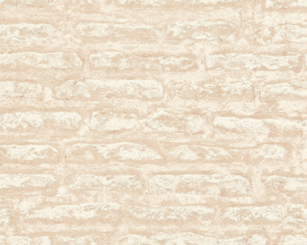 Vliesová tapeta s abstraktným vzorom tehly, matná - béžová, rolka: 10,05 m x 0,53 m (5,33 m²), TA-309390272