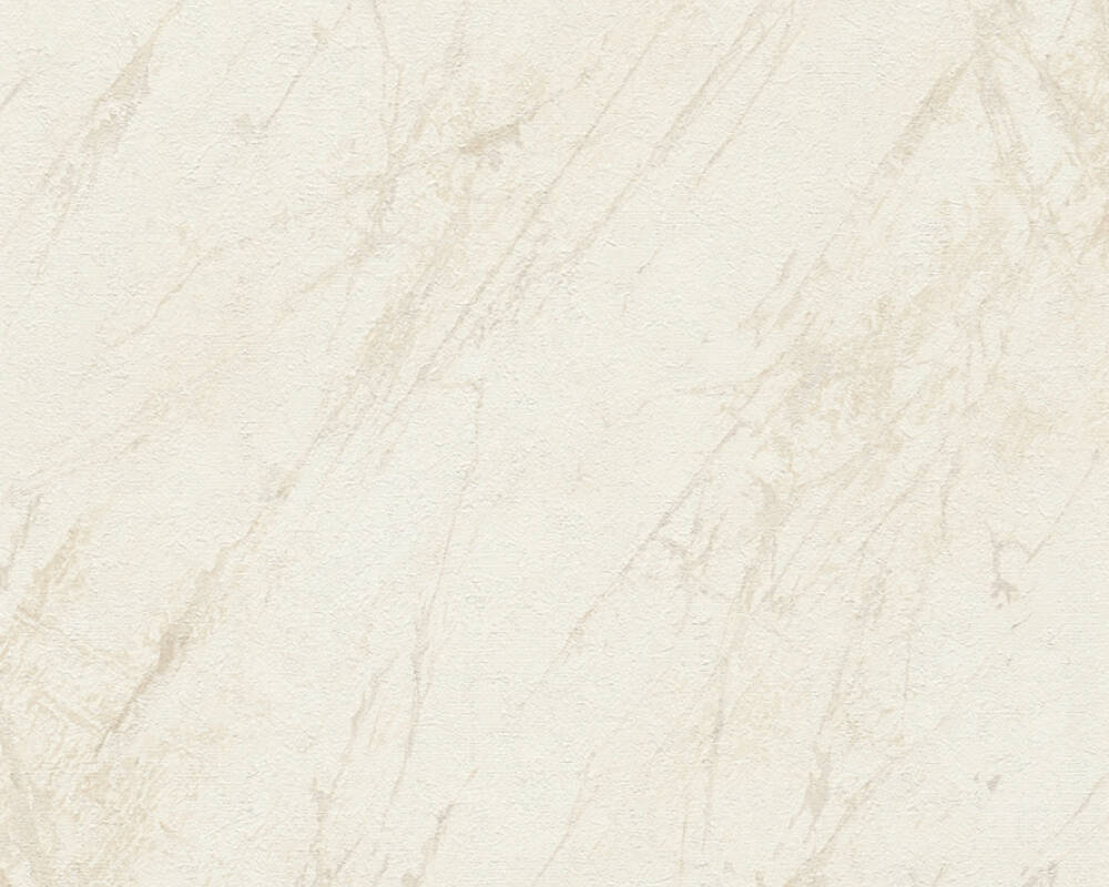 Vliesová tapeta s mramorovým vzorom a štruktúrou - krémová, rolka: 10,05 m x 0,53 m (5,33 m²), TA-309388171