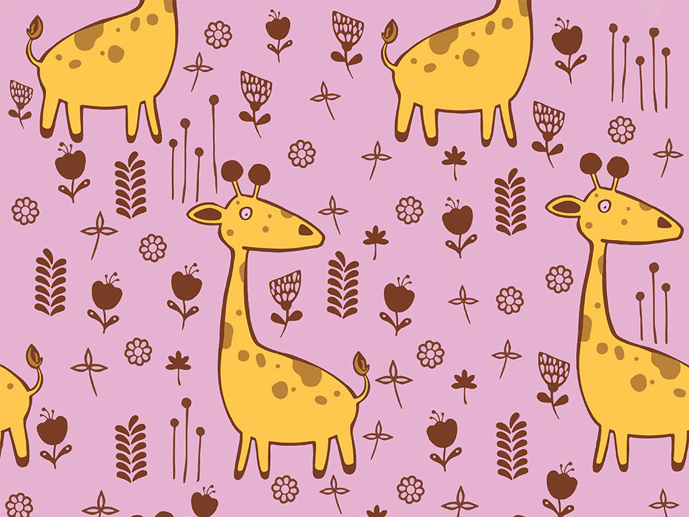 Digitálne detské tapety WP-146-01 Žirafy