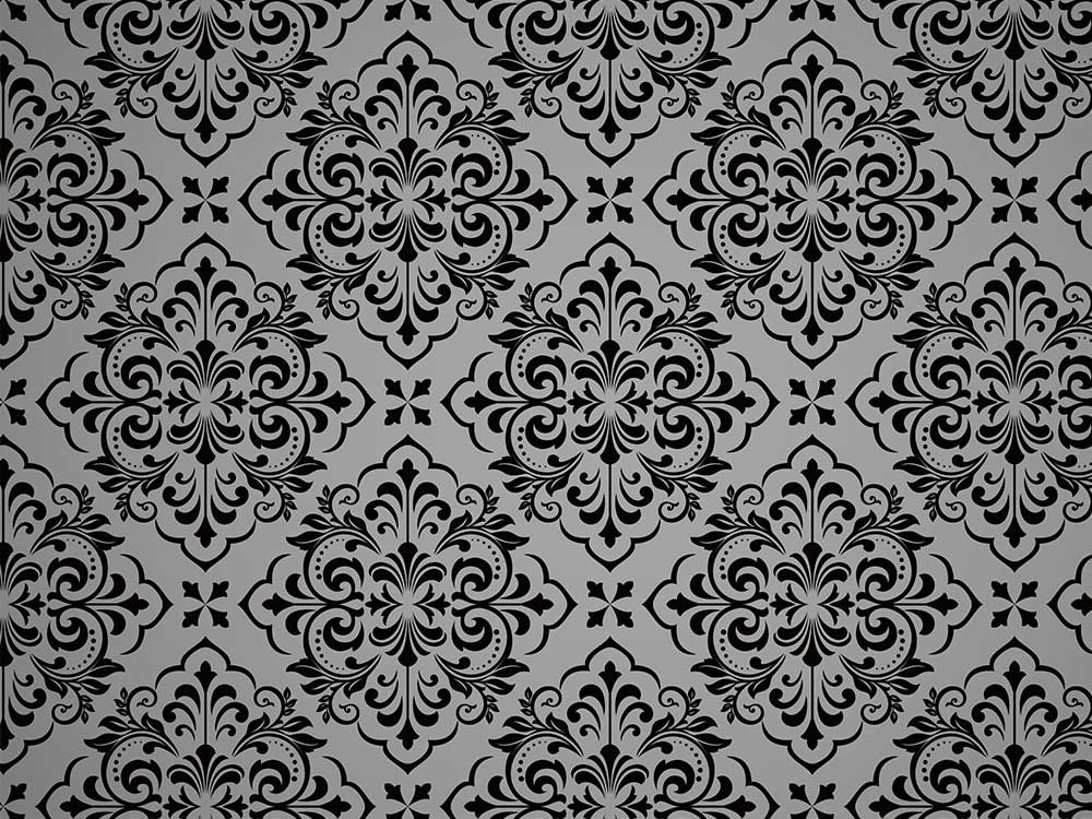 Digitálne vliesové tapety WP-193-01 Ornament čierny