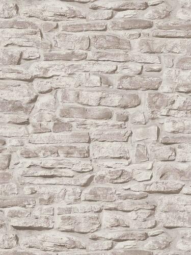 3D tapeta s efektom prírodnej kamennej steny v béžových odtieňoch: 10,05 m x 0,53 m (5,33 m²), TA-309388153