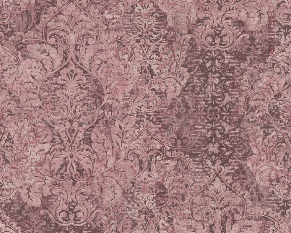 Vintage tapeta s ornamentom - ružová 38093-2 
