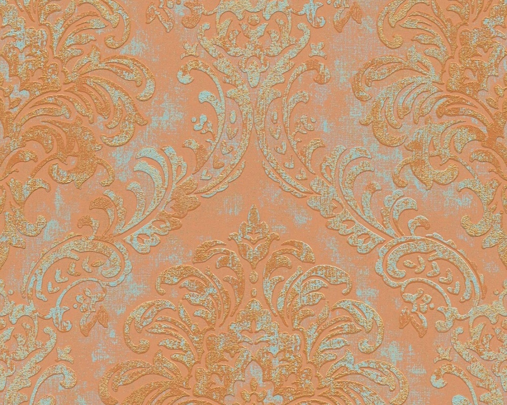 Vliesové tapety 39112-1 Ornament v oranžovom