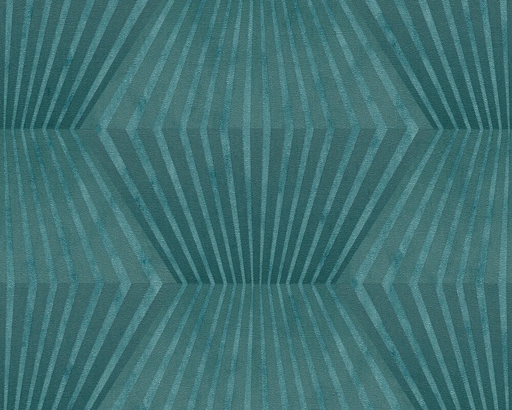 Zelené tapety s 3D geometrickým vzorom