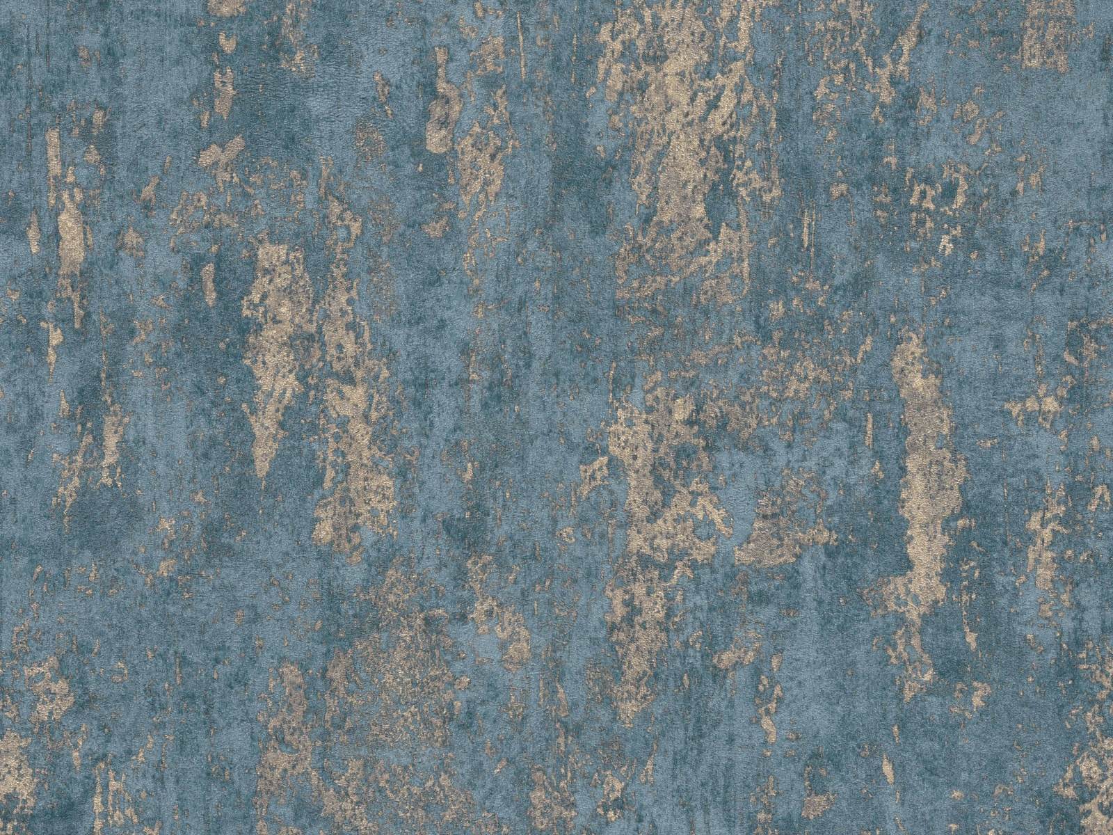 Vliesová tapeta s imitáciou betónu a ušľachtilým leskom v tmavo modrej farbe, ER-601647