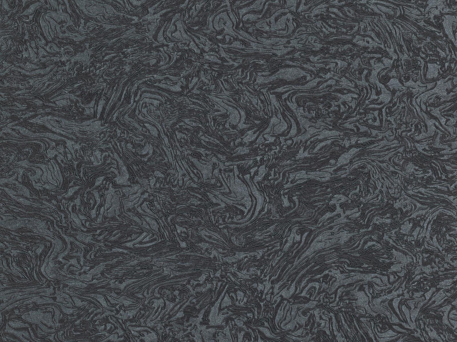 Moderná vliesová tapeta čierna so vzorom rýhovanej omietky a matno-trblietavými kontrastmi, ER-601771