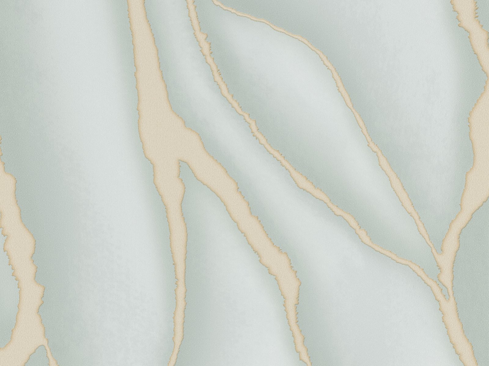 3D vliesová tapeta lesklá béžová ryha na tyrkysovom matnom pozadí, ER-601806