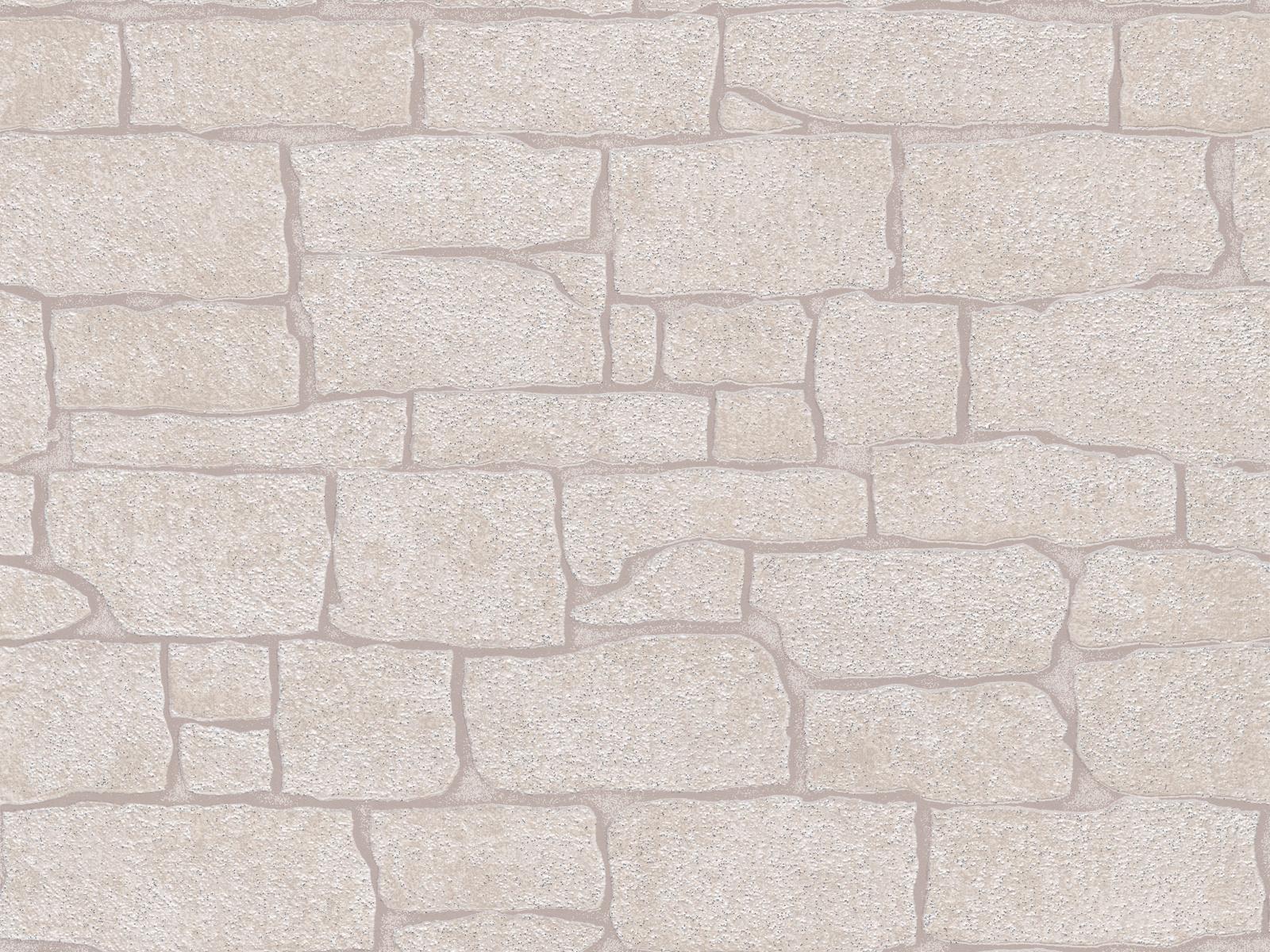 Vliesová tapeta s imitáciou kameňa v drsnej štruktúre s trblietkami v béžovej farbe, ER-601205