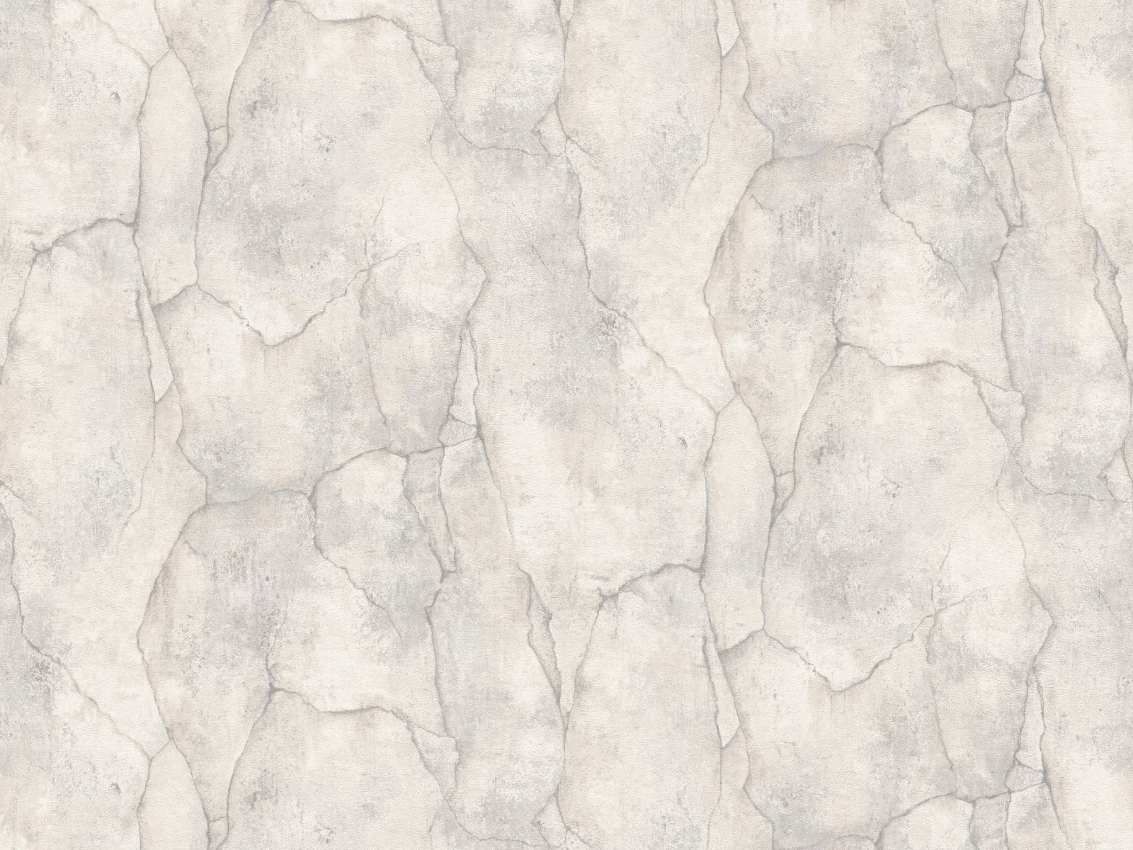 Vliesová tapeta s trendy imitáciou skalnej steny s prasklinami v bielej farbe, ER-601552