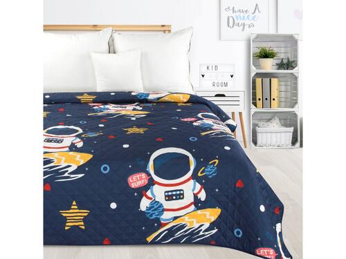 Prehoz na posteľ - Kid 10A Prehoz na posteľ - Vesmír v modrom 170 x 210 cm