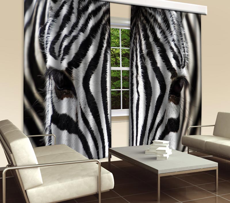 Dekoračné závesy Zebra, 280 x 245 cm