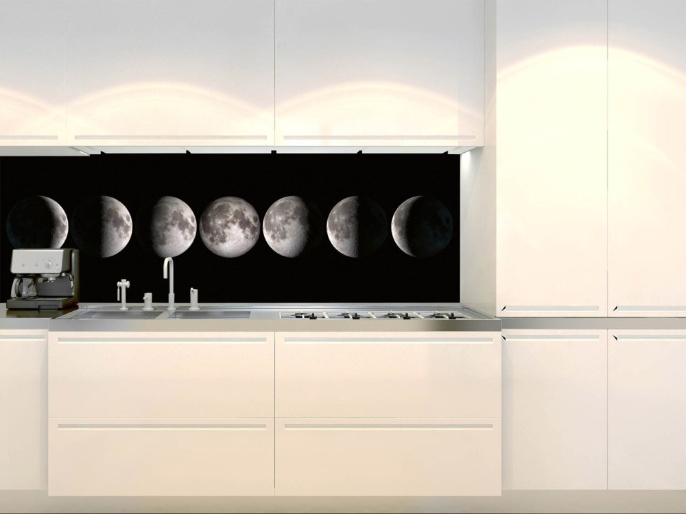 Fototapeta do kuchyne KI-180-146 Fázy Mesiaca 60 x 180 cm
