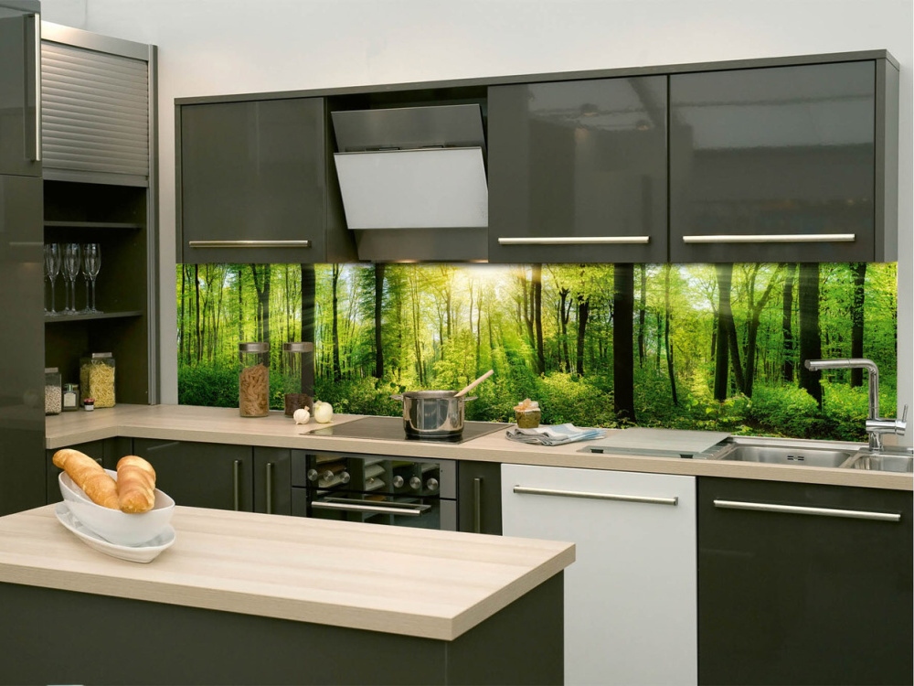 Fototapeta do kuchyne KI-260-133 Slnečný les 60 x 260 cm