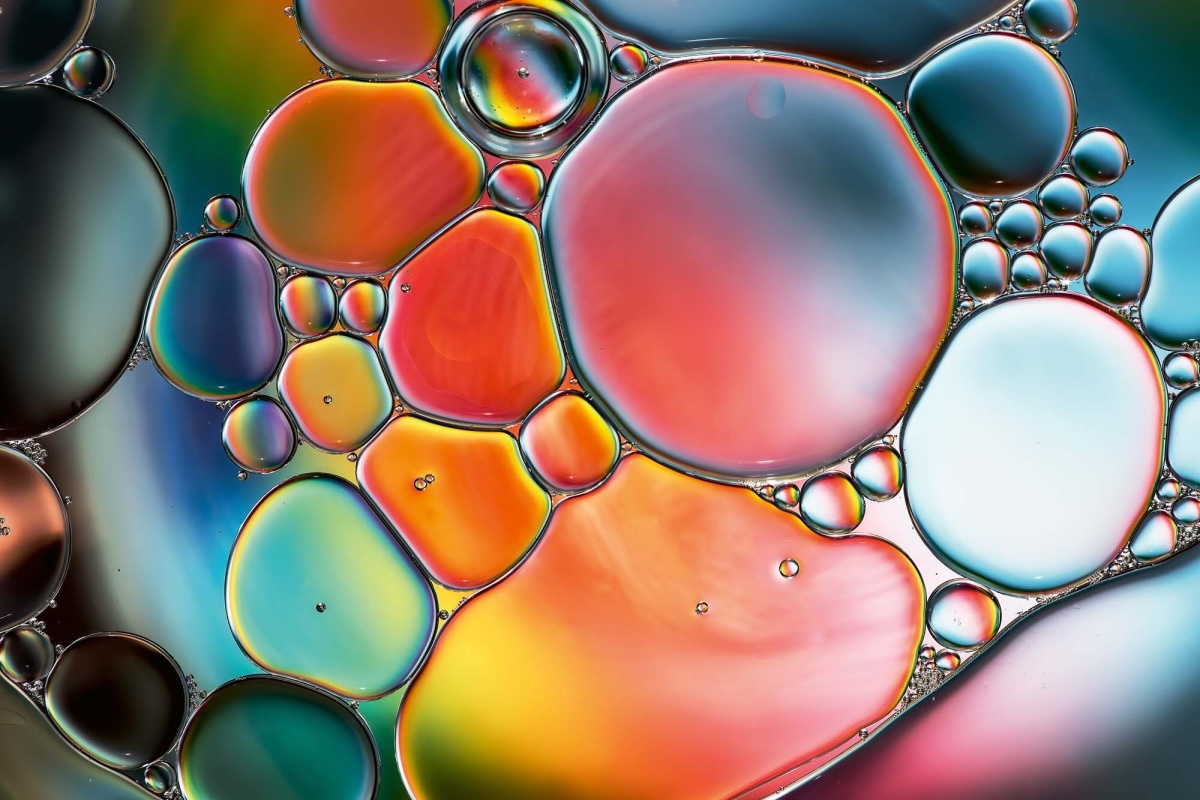 Fototapeta MS-5-2541 Bubliny na farebnom pozadí 375 x 250 cm