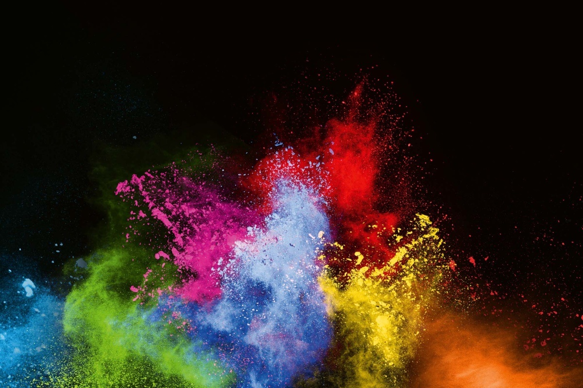 Fototapeta MS-5-2550 Abstrakt farebný prach 375 x 250 cm